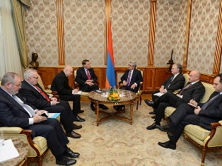 Президент Армении принял сопредседателей Минской группы ОБСЕ