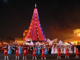 Рождественский концерт на площади Республики в Ереване