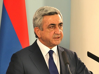 С визитом в Чехию прибыл президент Армении Серж Саргсян