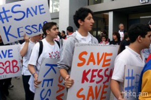 Манифестация в Лос-Анджелесе в защиту изгнанных из Кесаба армян