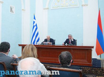 Президенты Армении и Греции подтвердили возможность расширения двустороннего сотрудничества