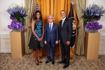 Состоялась короткая беседа президентов Армении и США